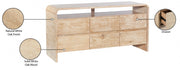 Cresthill Oak Wood Dresser in Natural - 862-D