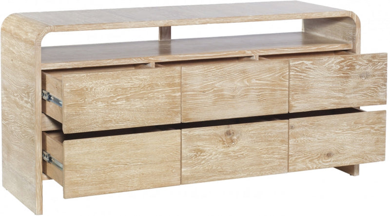 Cresthill Oak Wood Dresser in Natural - 862-D