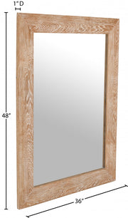 Cresthill Oak Wood Frame Mirror in White - 272-M