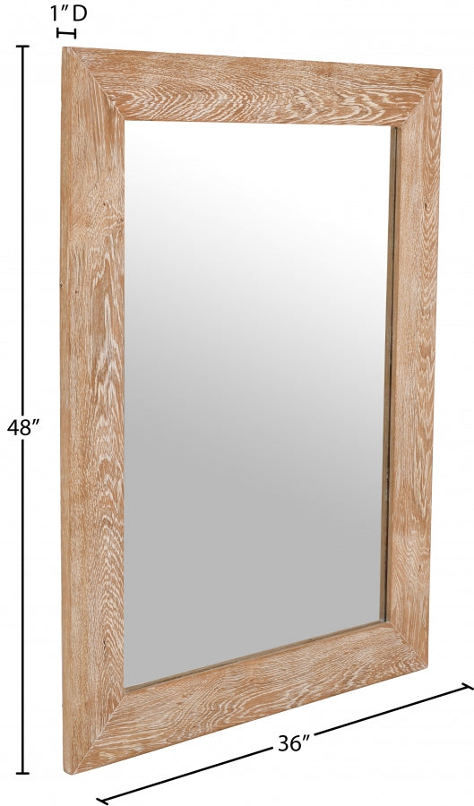 Cresthill Oak Wood Frame Mirror in White - 272-M