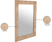 Cresthill Oak Wood Frame Mirror in White - 272-M