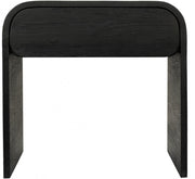 Cresthill Oak Wood Nightstand in Black - 861-NS