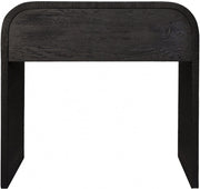 Cresthill Oak Wood Nightstand in Black - 861-NS