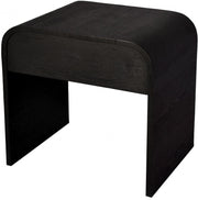 Cresthill Oak Wood Nightstand in Black - 861-NS