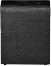 Cresthill Oak Wood Nightstand in Black - 861-NS