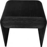 Cresthill Oak Wood Nightstand in Black - 861-NS