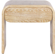 Cresthill Oak Wood Nightstand in White - 862-NS