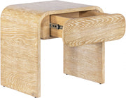 Cresthill Oak Wood Nightstand in White - 862-NS