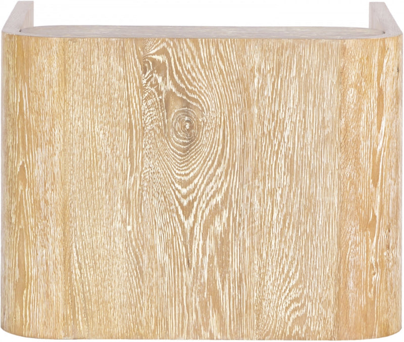 Cresthill Oak Wood Nightstand in White - 862-NS