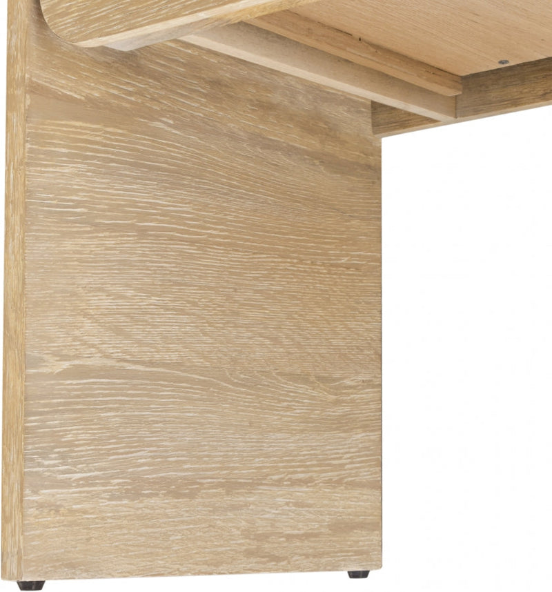 Cresthill Oak Wood Nightstand in White - 862-NS