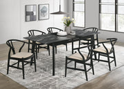 Crestmont Wood Wishbone Dining Side Chair Black (Set of 2) - 108482