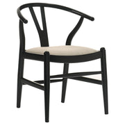 Crestmont Wood Wishbone Dining Side Chair Black (Set of 2) - 108482