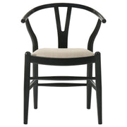 Crestmont Wood Wishbone Dining Side Chair Black (Set of 2) - 108482