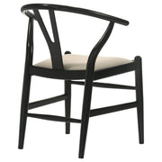 Crestmont Wood Wishbone Dining Side Chair Black (Set of 2) - 108482