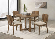 Crestmore 46-inch Round Wood Dining Table Walnut - 108570