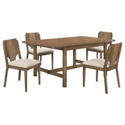Crestmore 5-piece Rectangular Dining Table Set Walnut - 108571-S5