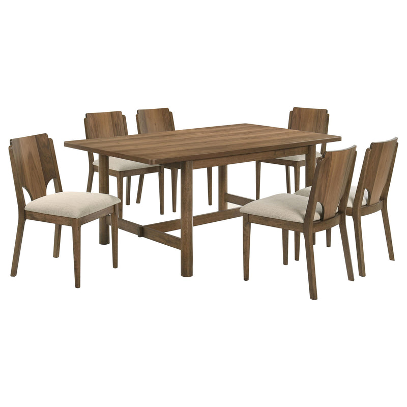 Crestmore 7-piece Rectangular Dining Table Set Walnut - 108571-S7