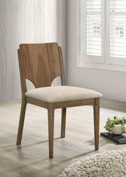 Crestmore Dining Chair Upholstered Seat Walnut (Set of 2) - 108572