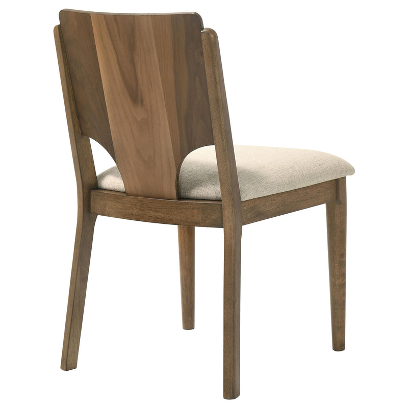 Crestmore Dining Chair Upholstered Seat Walnut (Set of 2) - 108572
