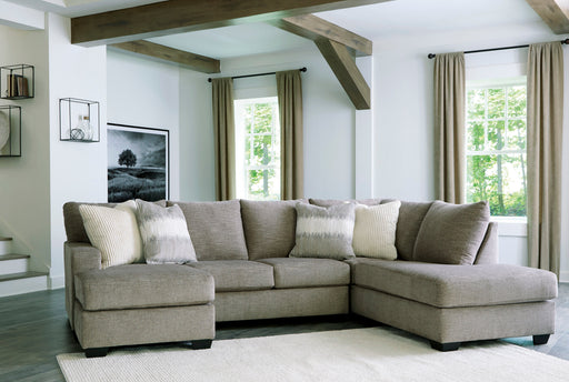 Creswell Linen Sectional RAF with Chaise Sectional - Gate FurnitureSectional