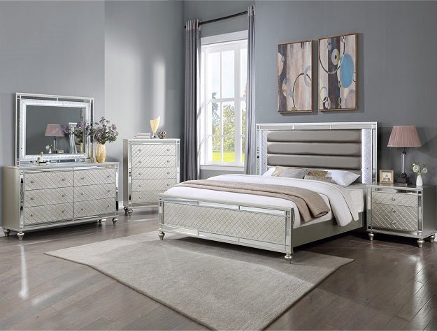 Cristian Queen Headboard Champagne - Gate Furniture