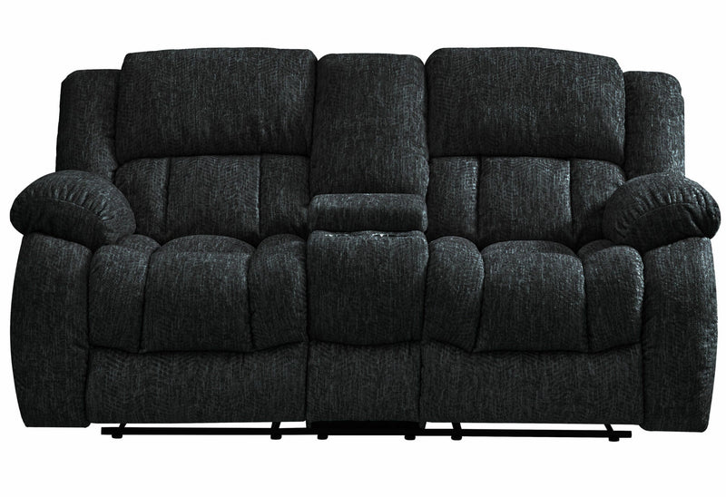 U250 Ebony Reclining Sofa/Console Reclining Loveseat - U250-EBONY-RS/CRLS