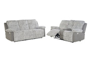 U6028 Grey Reclining Sofa/Console Reclining Loveseat - U6028-GREY-RS/CRLS