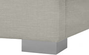 Crosby Linen Textured Twin Bed Beige - Gate FurnitureTwin Bed