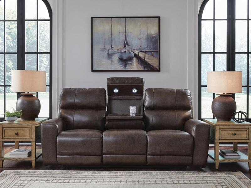 Crossplex Smoke Power Reclining Sofa - PCU6450615
