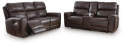 Crossplex Sofa and Loveseat in Smoke - PKG022064