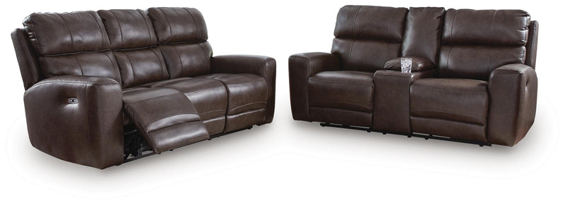 Crossplex Sofa and Loveseat in Smoke - PKG022064
