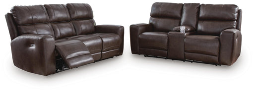 Crossplex Sofa and Loveseat in Smoke - PKG022064