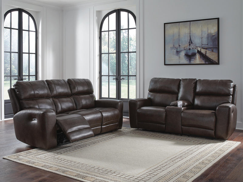 Crossplex Sofa and Loveseat in Smoke - PKG022064
