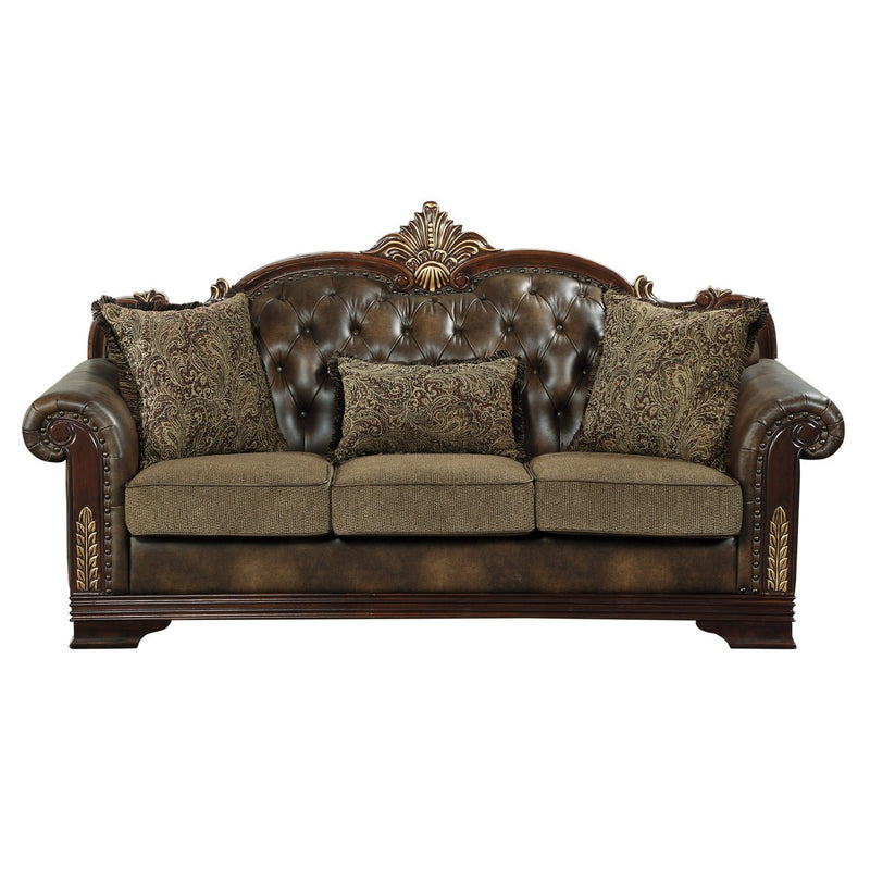Croydon Dark Cherry Living Room Set - Gate FurnitureLiving Room Set