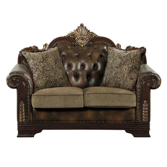 Croydon Dark Cherry Living Room Set - Gate FurnitureLiving Room Set