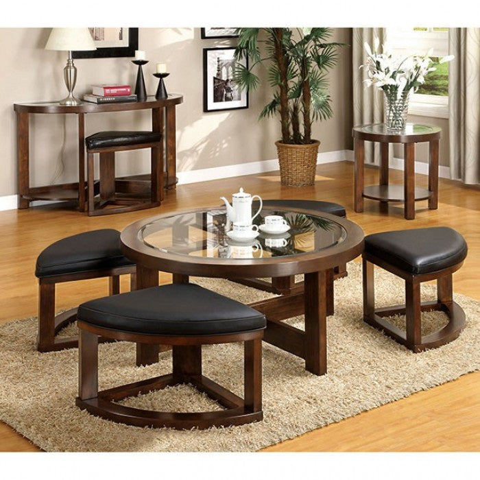 Crystal Cove Dark Walnut Coffee Table - CM4321C