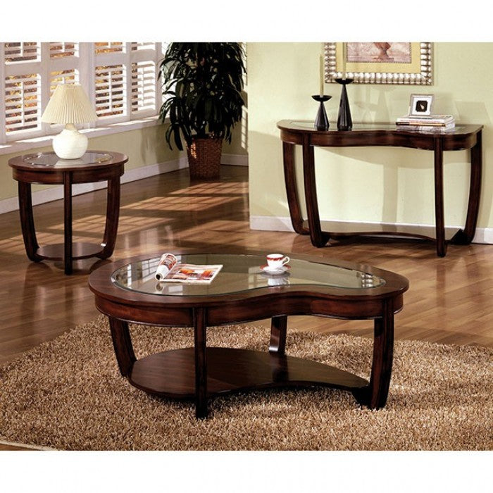 Crystal Falls Dark Cherry Coffee Table - CM4336C