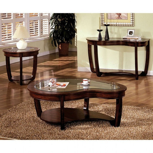 Crystal Falls Dark Cherry Sofa Table - CM4336S