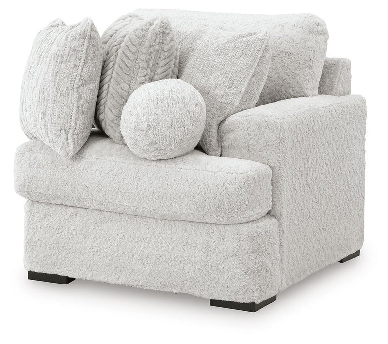 Cuddle Plush 3-Piece Sectional, Chair and Ottoman - PC59106U1