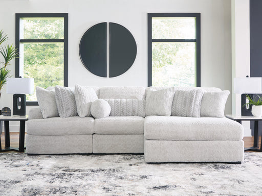 Cuddle Plush Arctic 3-Piece Sectional with Chaise - PC59106S1