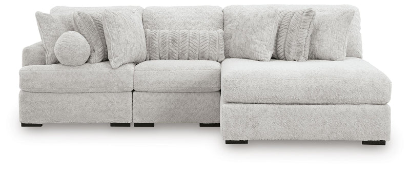 Cuddle Plush Arctic 3-Piece Sectional with Chaise - PC59106S1