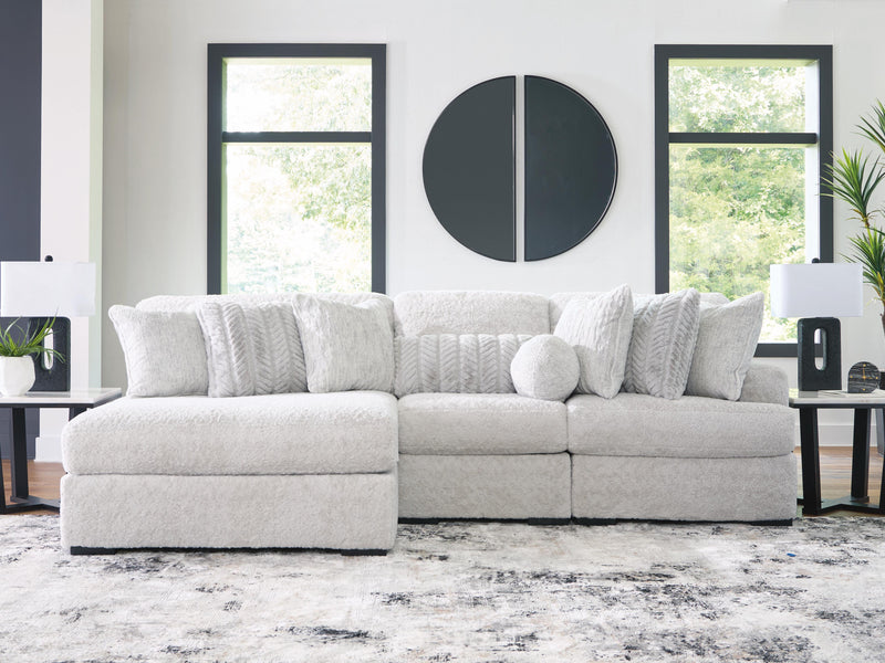 Cuddle Plush Arctic 3-Piece Sectional with Chaise - PC59106S7