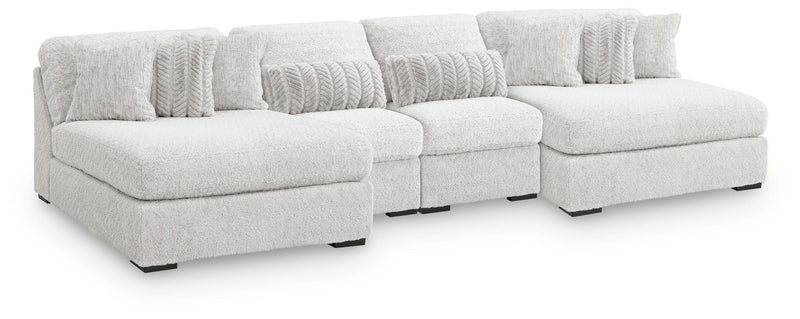 Cuddle Plush Arctic 4-Piece Sectional with Chaise - PC59106S4