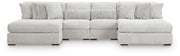 Cuddle Plush Arctic 4-Piece Sectional with Chaise - PC59106S4