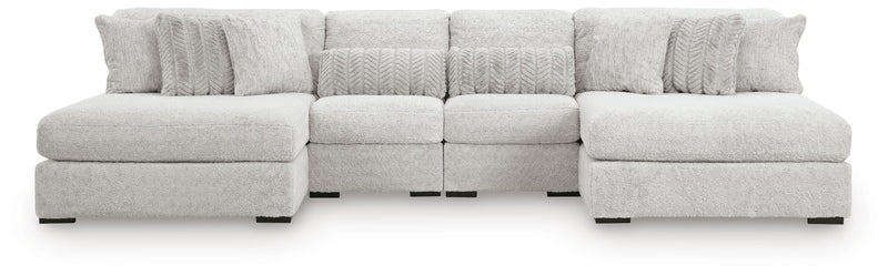 Cuddle Plush Arctic 4-Piece Sectional with Chaise - PC59106S4