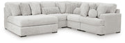 Cuddle Plush Arctic 5-Piece Sectional with Chaise - PC59106S11