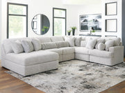 Cuddle Plush Arctic 6-Piece Sectional with Chaise - PC59106S8