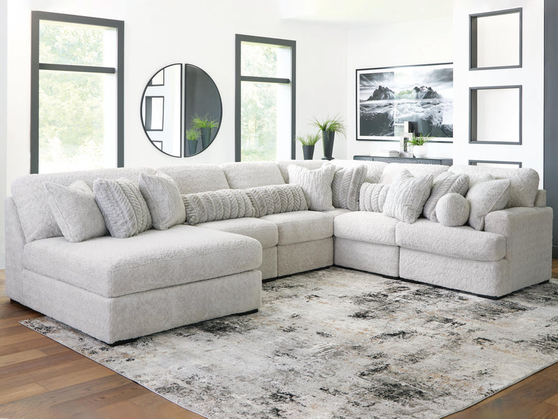 Cuddle Plush Arctic 6-Piece Sectional with Chaise - PC59106S8