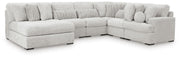 Cuddle Plush Arctic 6-Piece Sectional with Chaise - PC59106S8