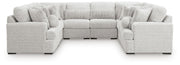 Cuddle Plush Arctic 8-Piece Sectional - PC59106S6
